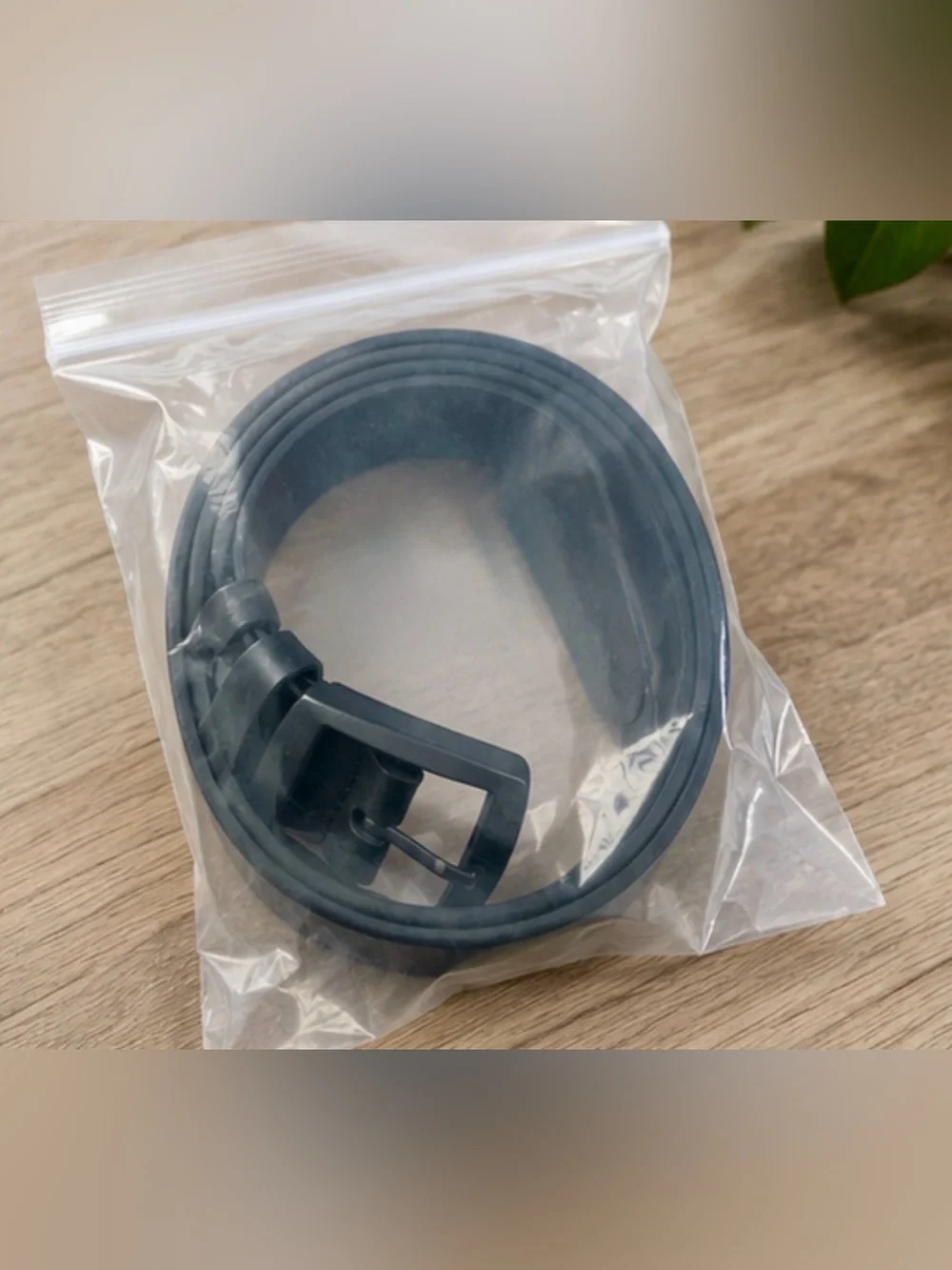 NWT Black PU Leather Belt | Matte Black Buckle | Modern Minimalist Style